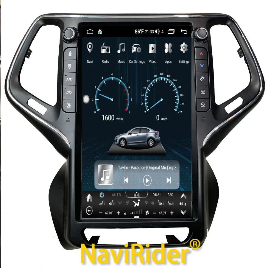 13.6inch Android Screen Car Radio For Jeep Cherokee 2014-2021 GPS Nivigation Carplay Car M | AUTOKITSHOP