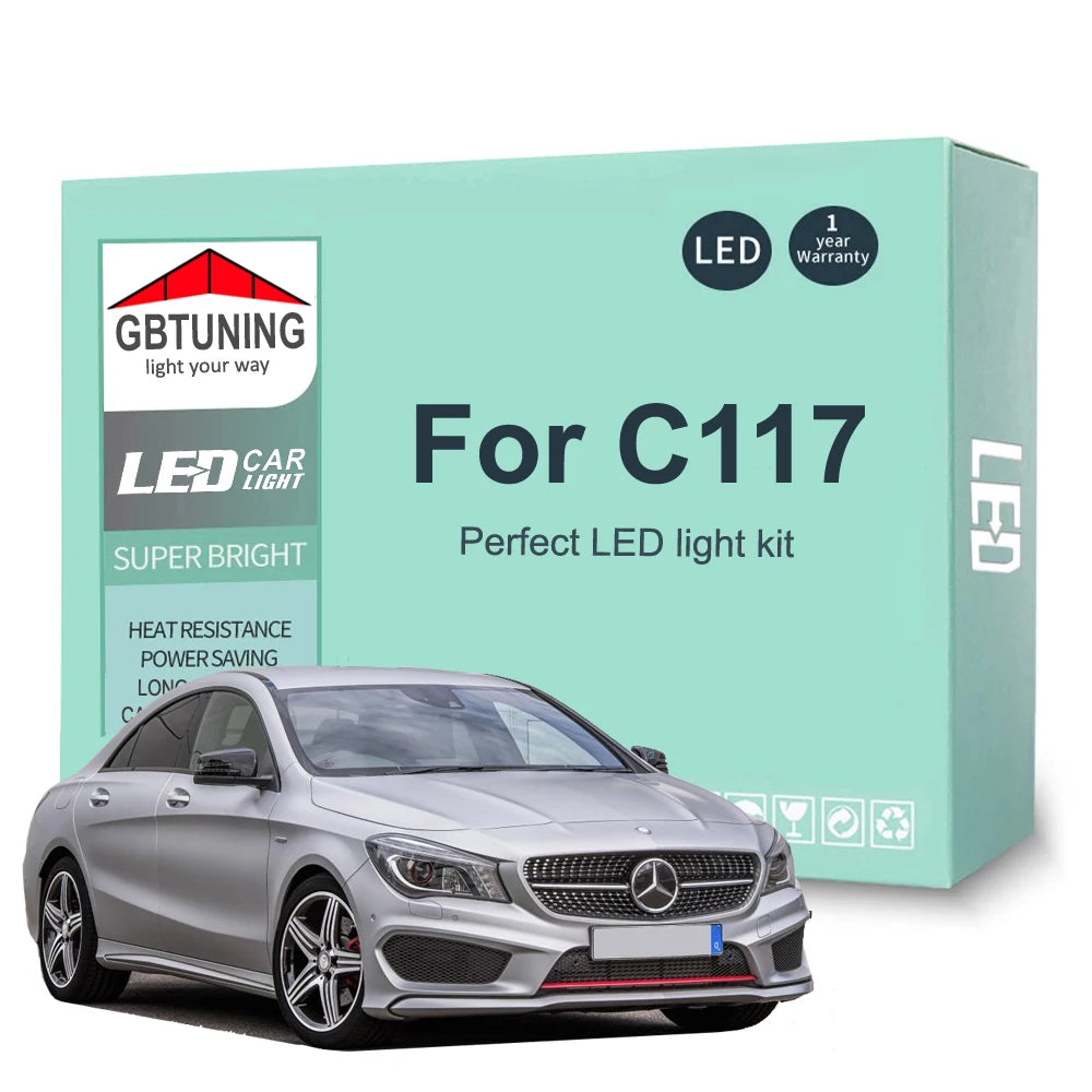 13-Piece LED Interior Light Kit for Mercedes Benz CLA Class C117 CLA180 CLA200 CLA220 CLA250 2013-2018 - Canbus Dome ...