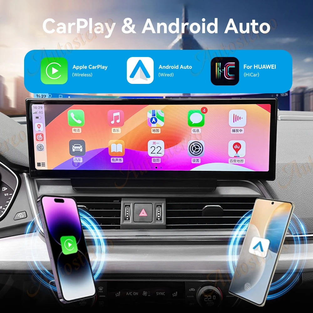 14.9 Inch Android 14 Carplay For Audi Q5 B9 2016-2021 Car Multimedia Player GPS Navigation