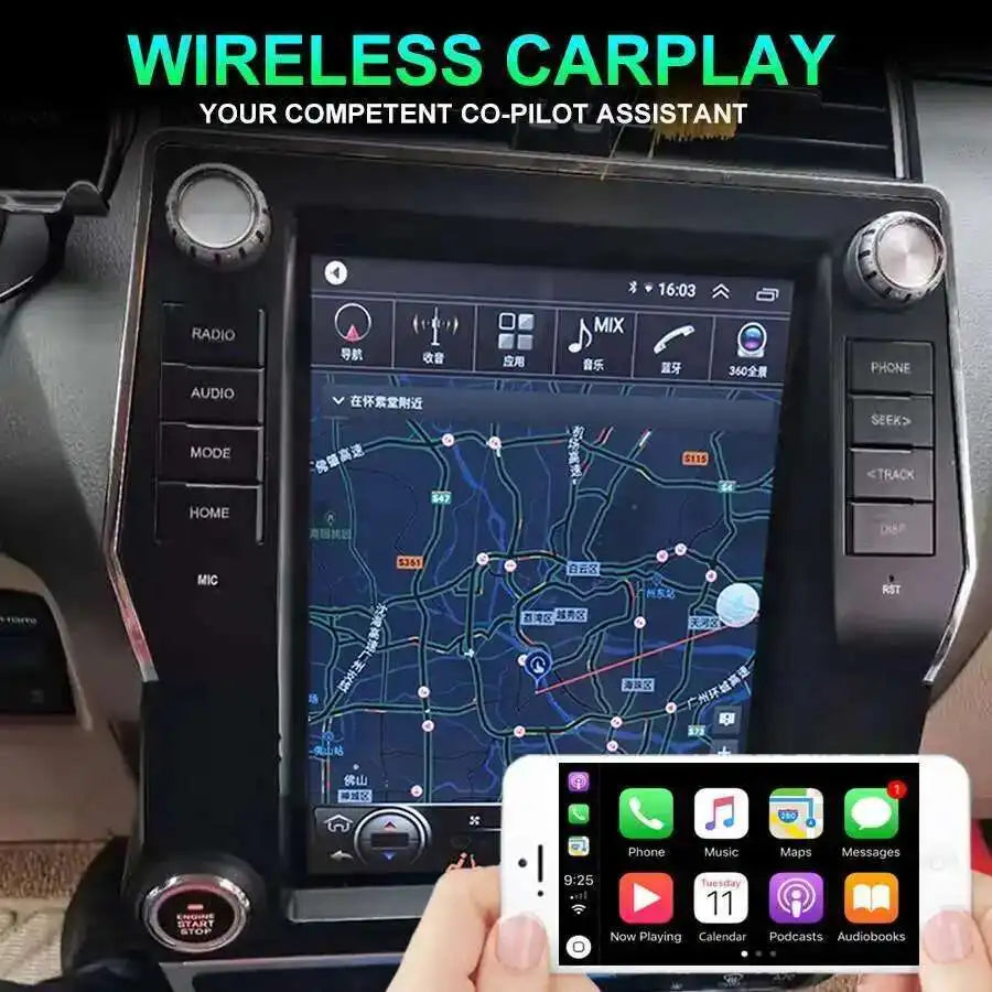 Car Multimedia Video Player Head Unit For Toyota Land Cruiser Prado 2018 Android 14 DSP SI
