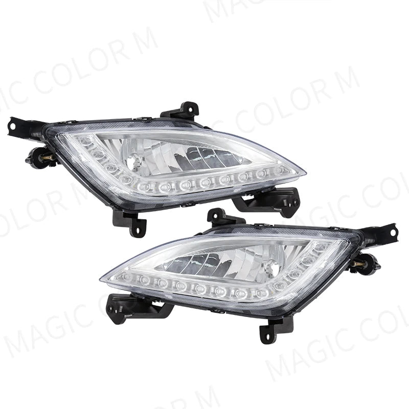 For Hyundai Elantra GT I30 2012 2013 2014 2015 2016 DRL Fog Covers Daytime Running Lights  | AUTOKITSHOP