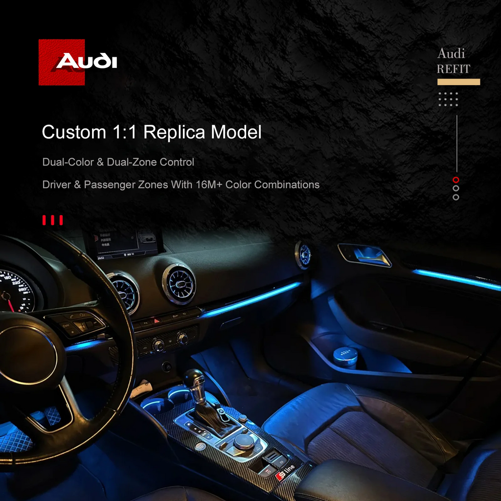 RGB - Ambient Light - for Audi RS3 A3 2013-2025 - Car Interior Lighting