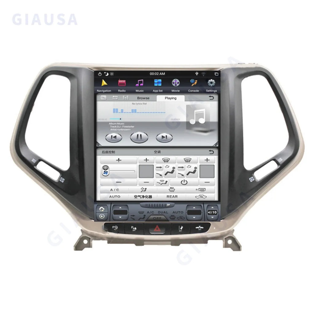 Android 13 8G+128G For Jeep Grand Cherokee 2014 2015 2016 2017 2018 Car Radio Multimedia P