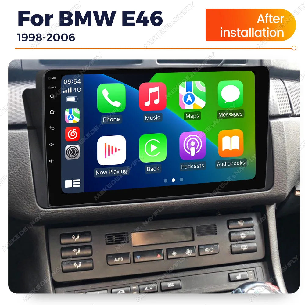 Autoradio For bmw E46 Rover 75 Coupe 318/320/325/330/335 Android 14 Car radio Multimedia P