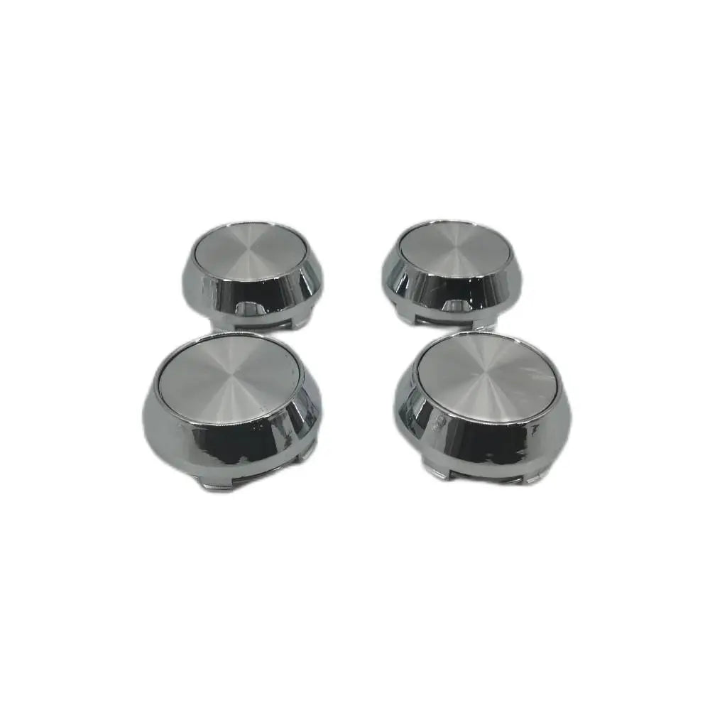 For Wheel Center Cap Universal Rim Chrome Hub Cap 60mm No Logo Silver Base
