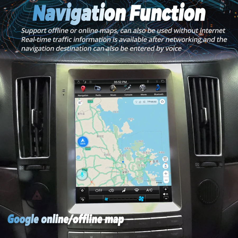 Car Android Screen For Hyundai Veracruz Ix55 2006 - 2015 Multimedia Radio Wireless Carplay