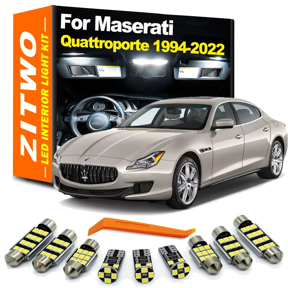 ZITWO LED Interior Dome Light Bulb Kit For Maserati Quattroporte IV V VI MK4 MK5 MK6 337 AM337 M139 M156 1994- 2020 2021 2022