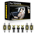 LED Interior Light Kit for TOYOTA Corolla E180 E150 - Canbus Error-Free Interior Bulbs