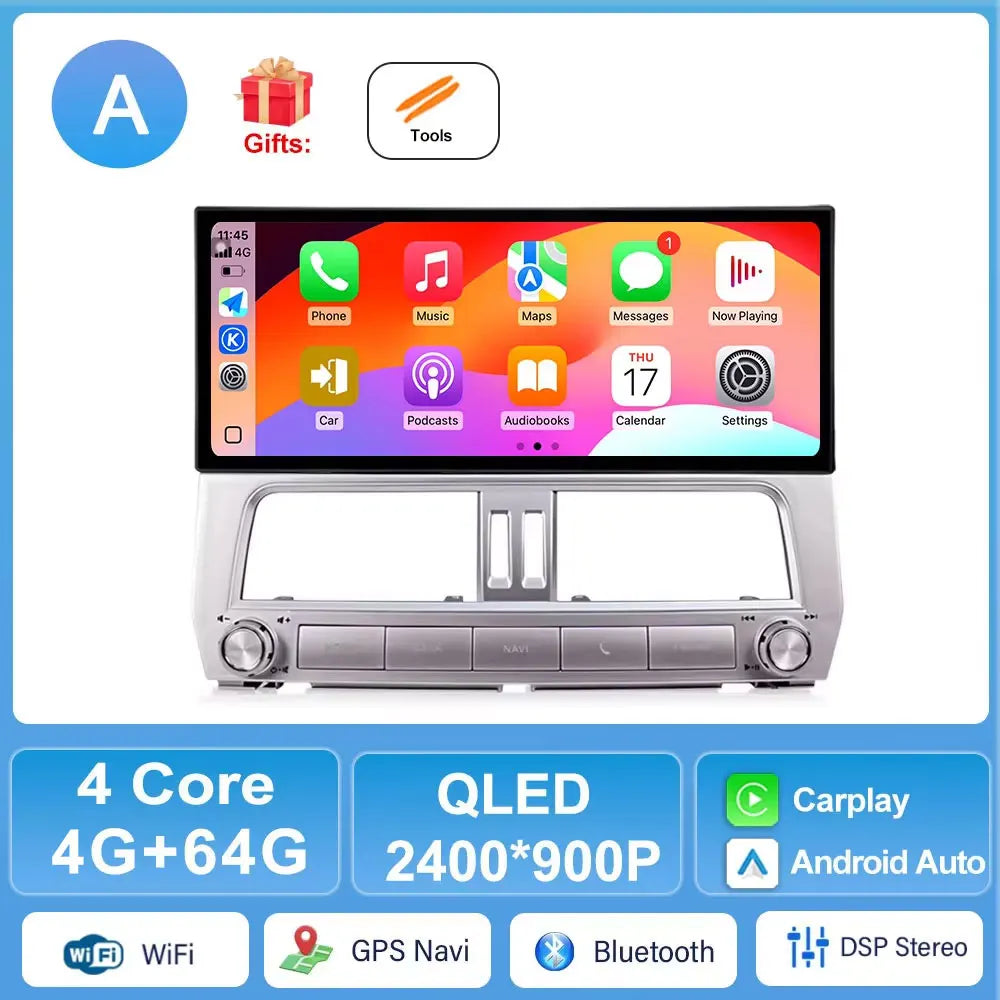 Toyota Land Cruiser Prado 150 2018-2022 Android CarPlay Stereo GPS DSP | AUTOKITSHOP