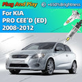 2/4Pcs 6000K LED Canbus Headlights CSP Turbo Car Lamps 180W Super Bright For KIA PRO CEE D