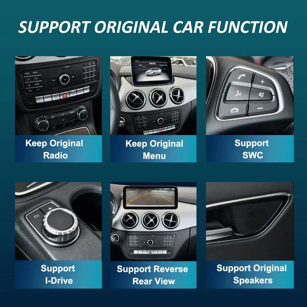 For BENZ C ALSS W204 2008 - 2010 Ultra-thin QLED Screen Multimedia video player car Androi
