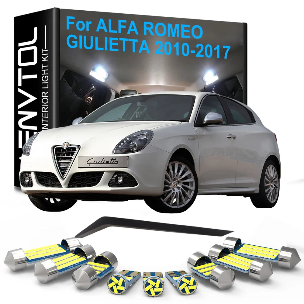 Car Interior LED Lights Canbus for Alfa Romeo Giulietta 2010 2011 2012 2013 2014 2015 2016