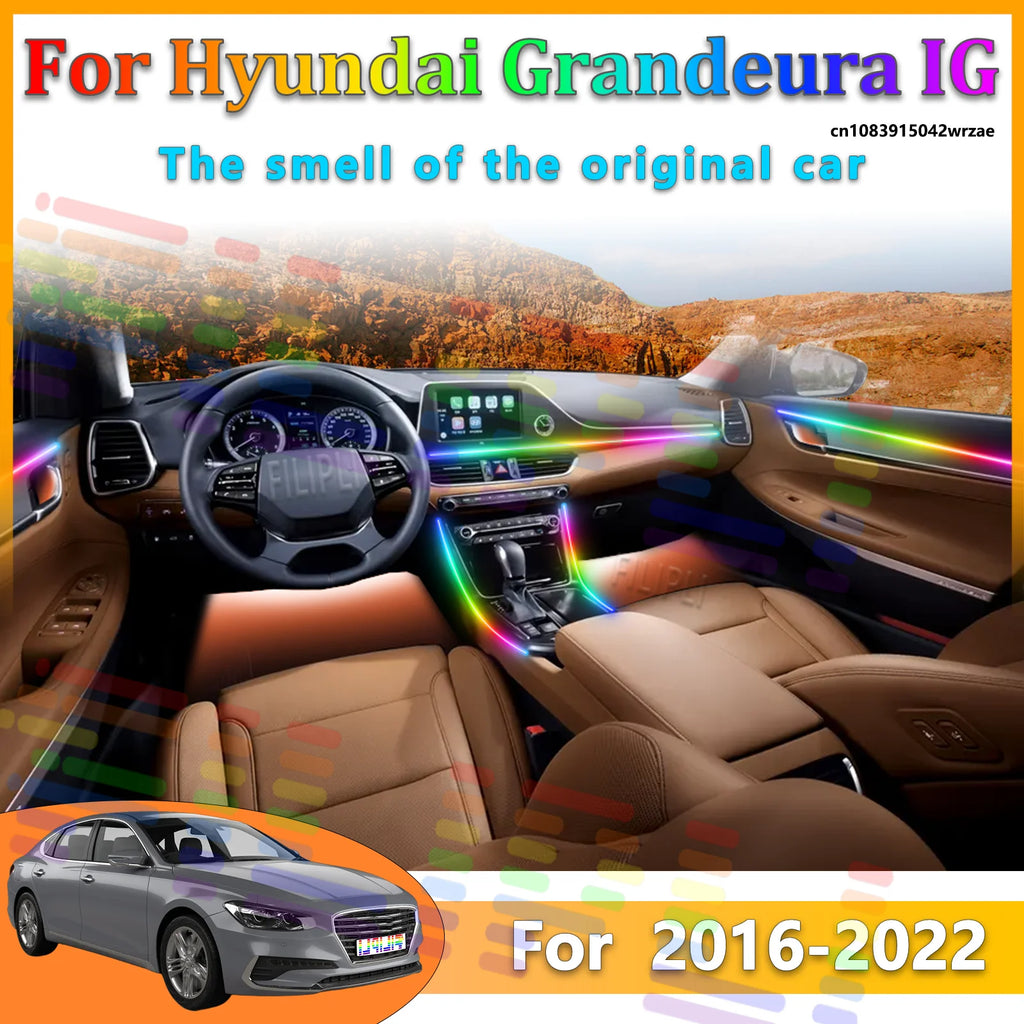 64 RGB - Neon Strip - for Hyundai - App Control - Car Interior Lighting | AUTOKITSHOP
