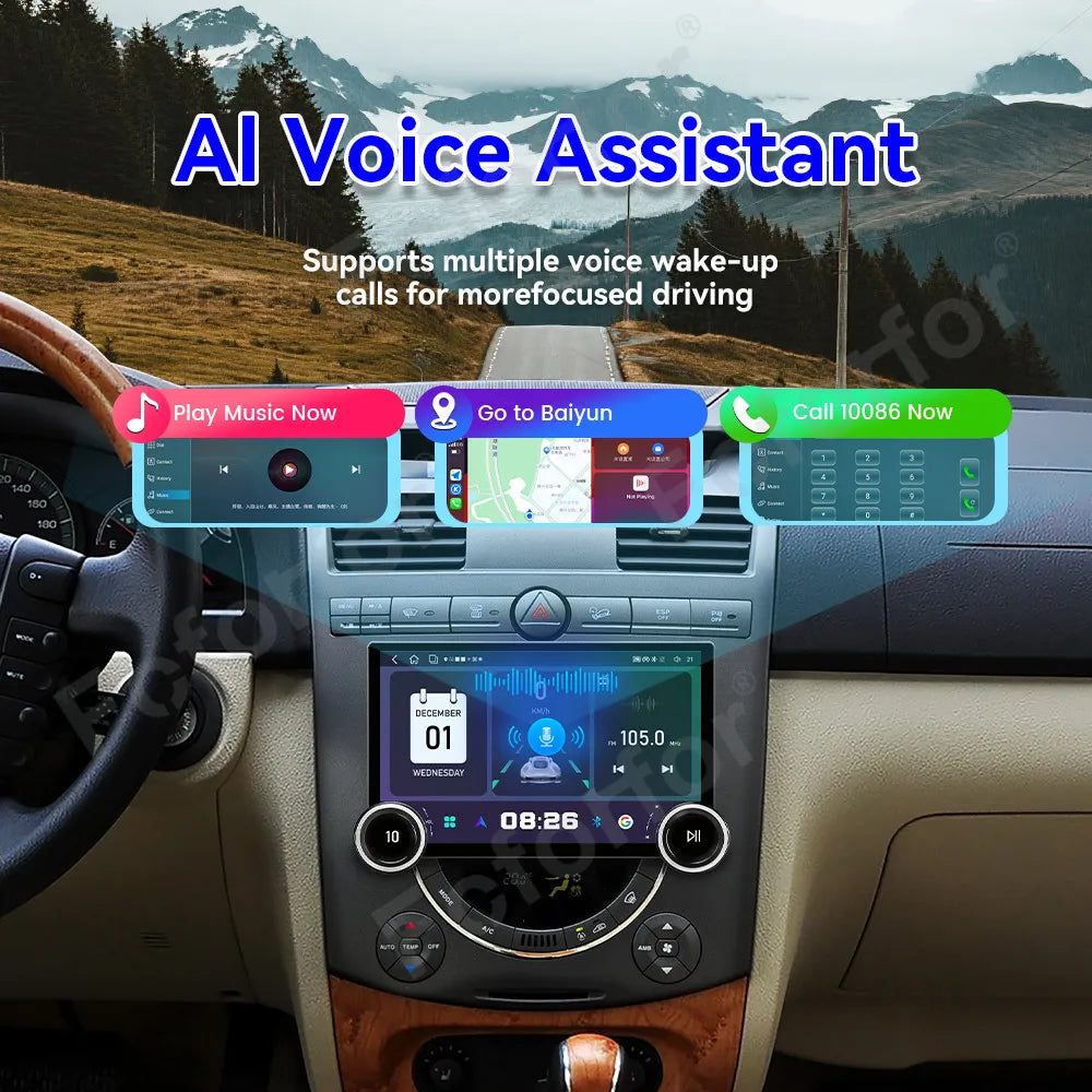 Luxury Modern Android 15 11.5 Inch HD Touch Wireless CarPlay Android Auto GPS Multimedia P