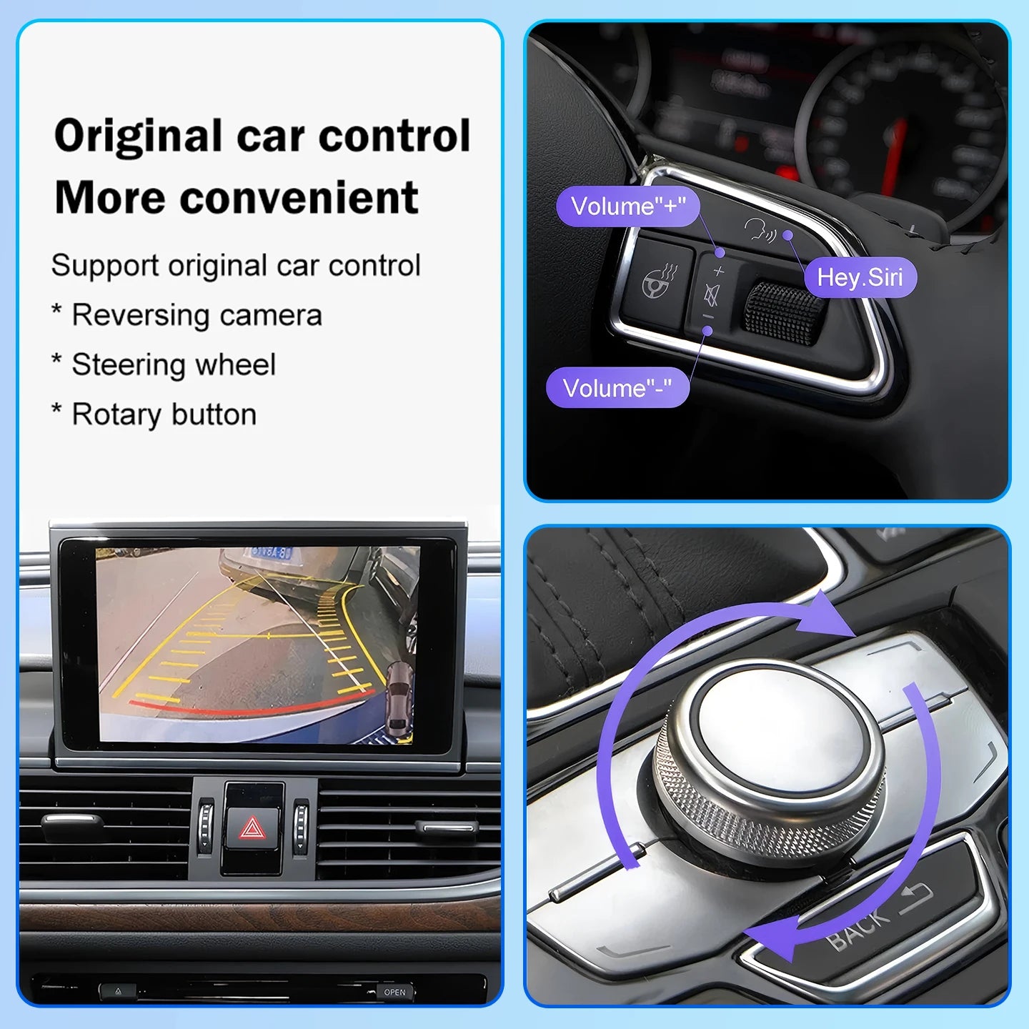 Wireless CarPlay Android Auto Interface Module for Audi A6L and A7 (Model Years 2012–15)OE