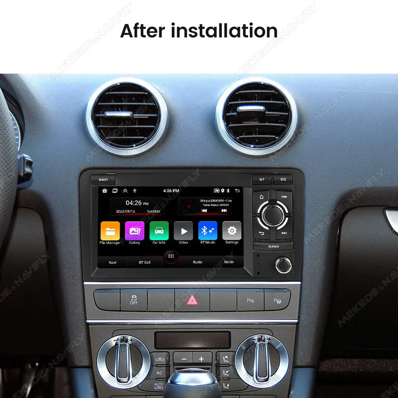 7" Android 15 Car Radio For Audi A3 S3 RS3 2003-2012 Multimedia Video Player GPS Intellige