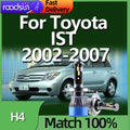 Roadsun Car Headlight H4 30000LM LED Bulbs CSP CHip 6000K Lamp High Bright For Toyota IST