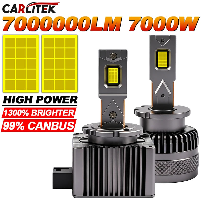 7000W Turbo D1S LED Headlight Bulbs D2S D4S D3S LED Headlamps D1R D2R D3R D4R 6000K White