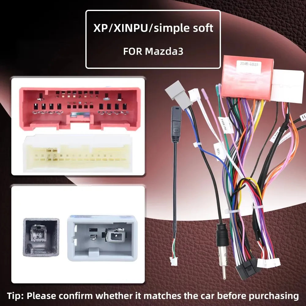For Mazda XP-XINPU Simple Soft Car Radio Android Stereo Audio Screen Multimedia Video Play