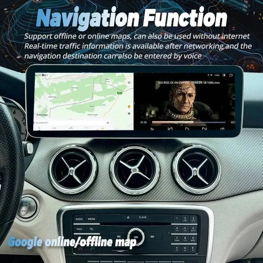 For Mercedes Benz A Class GLA CLA 2013-2018 NTG 4.5 5.0 4G Navigation Car Radio Multimedia