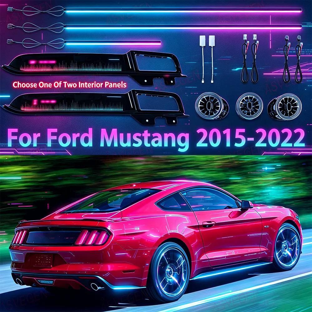 RGB - Ambient Light - for Ford 2015-2022 - App Control - Car Interior Lighting