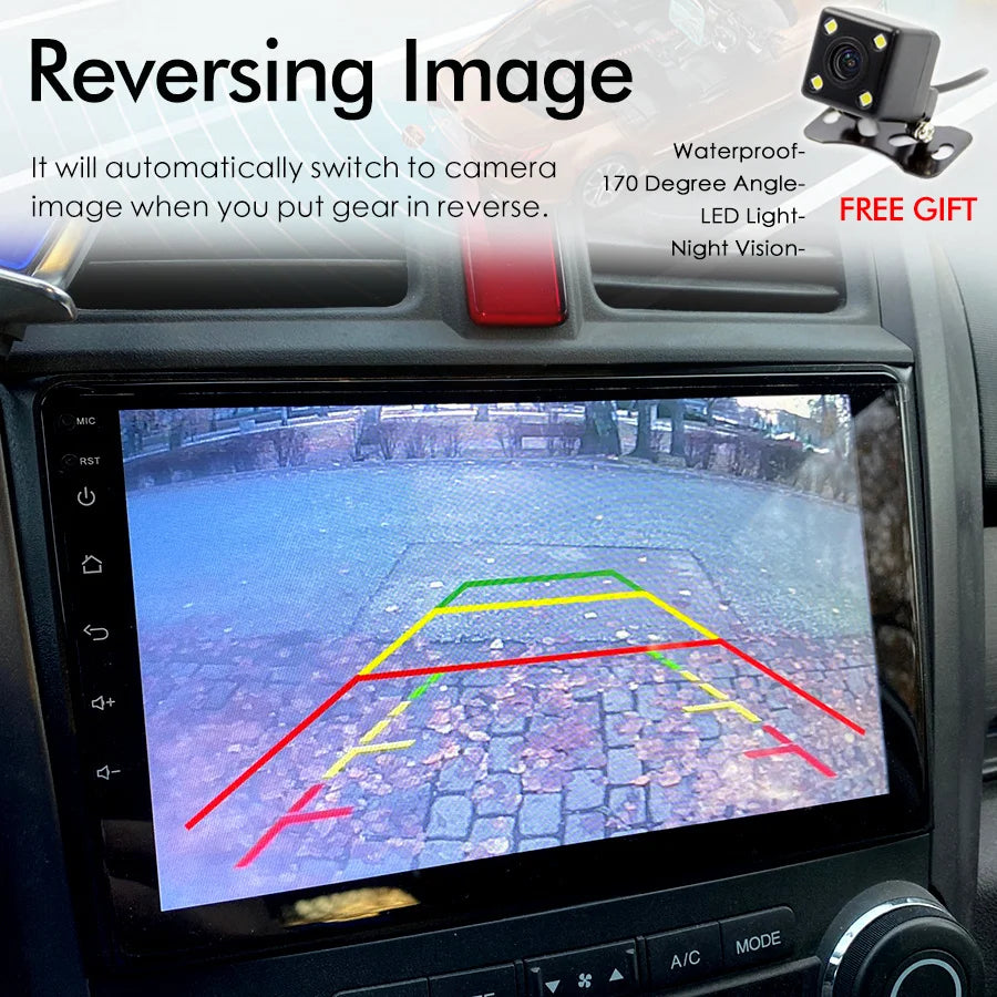 Car Radio For CR-V HONDA Crv 2010 128GB AI Voice Wireless CarPlay 2Din Radio Car GPS Navig