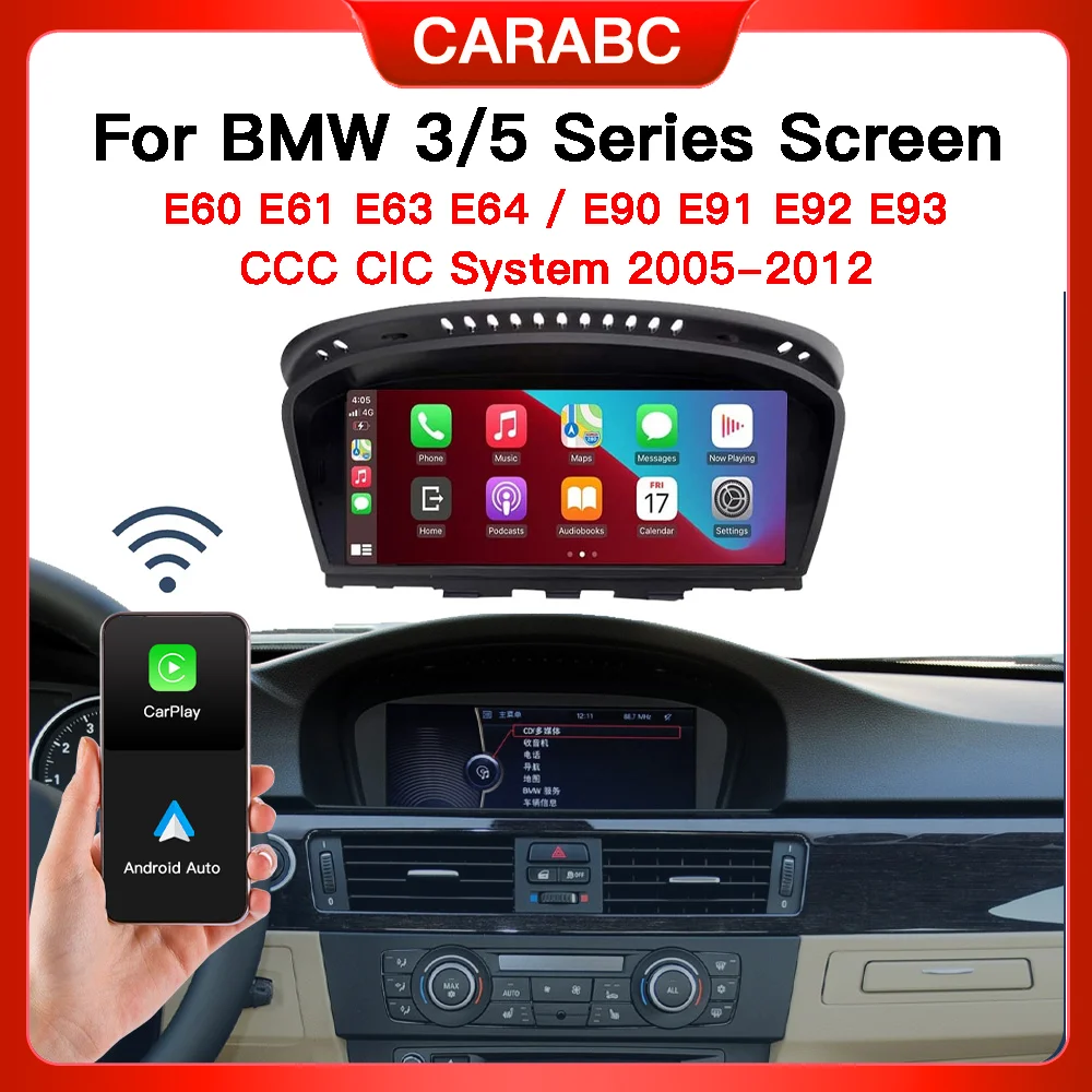 Wireless Carplay Screen For BMW 3 5 Series E90 E91 E92 E93 E60 E61 E63 E64 2005-2012 Car M | AUTOKITSHOP
