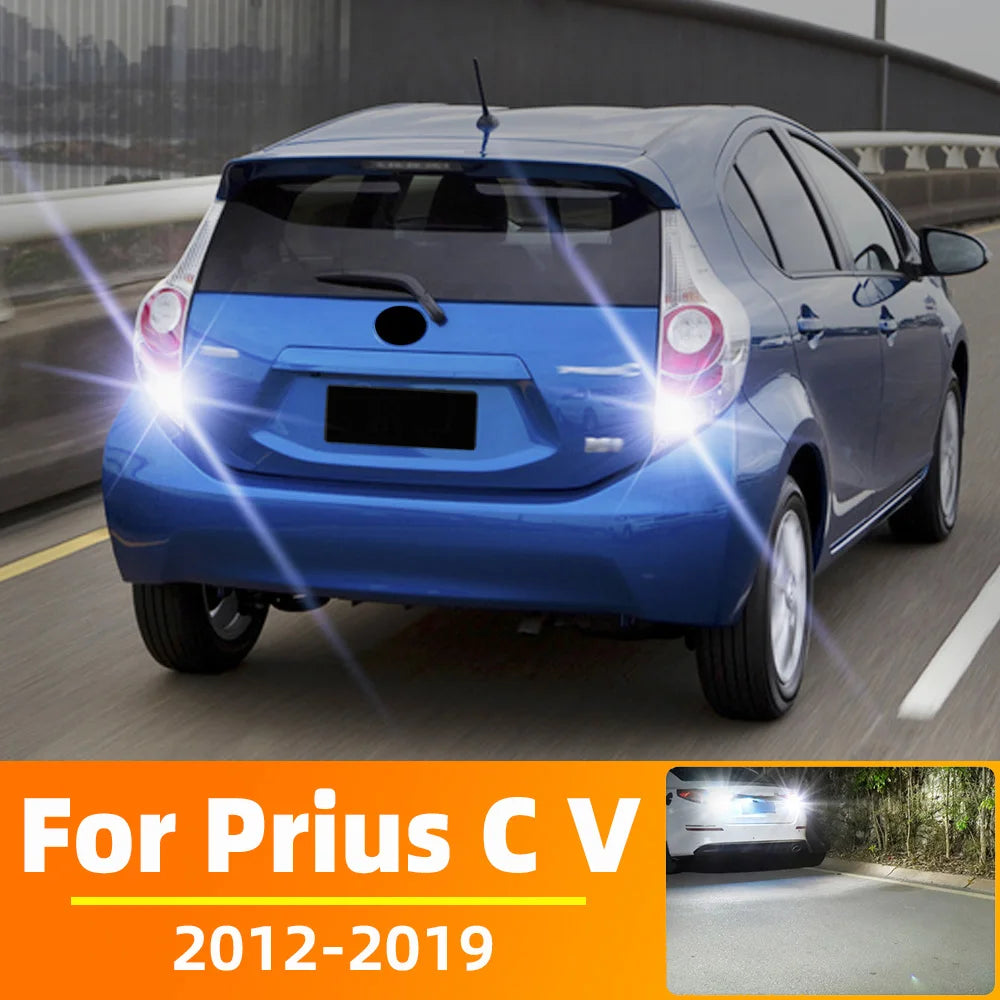 2-Piece LED Interior Light Kit for Toyota Prius V C Plug-IN Prime LED Reverse Light Accessories 2012-2022 - Canbus Do...