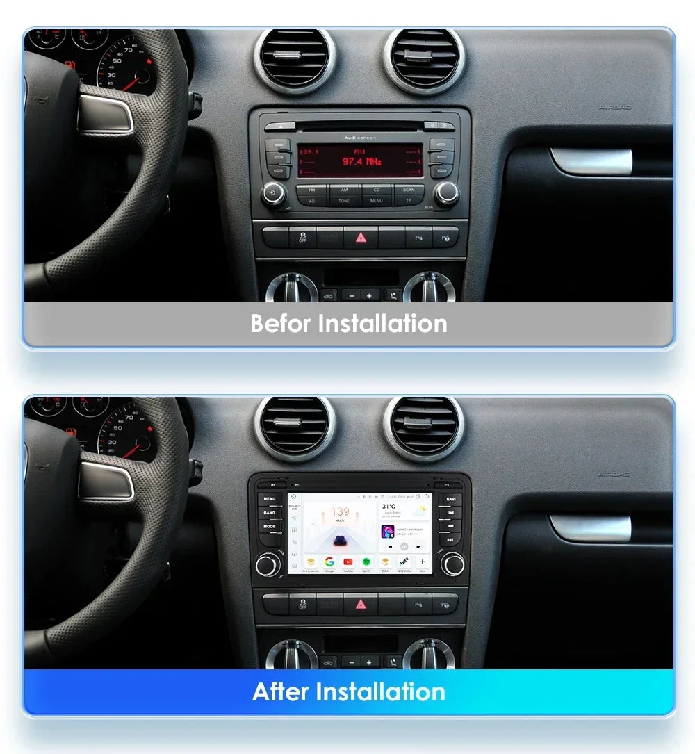 7"Android Car radio For Audi A3 S3 RS3 2003-2012 wireless Carplay Autoradio Multimedia GPS
