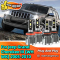 2/4Pcs LED Light Canbus Car Headlight For JEEP GRAND CHEROKEE III WH WK 2005 2006 2007 200