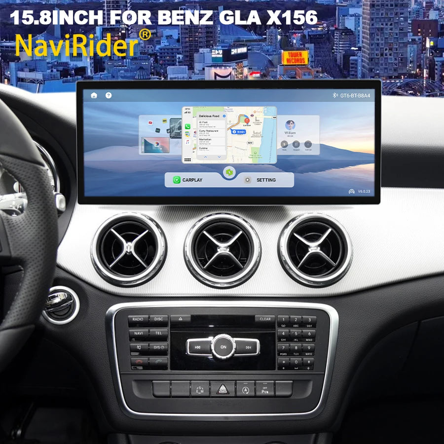15.8inch Android Touch Screen FOR BENZ GLA X156 2013-2015 GPS Navigation Multimedia Video