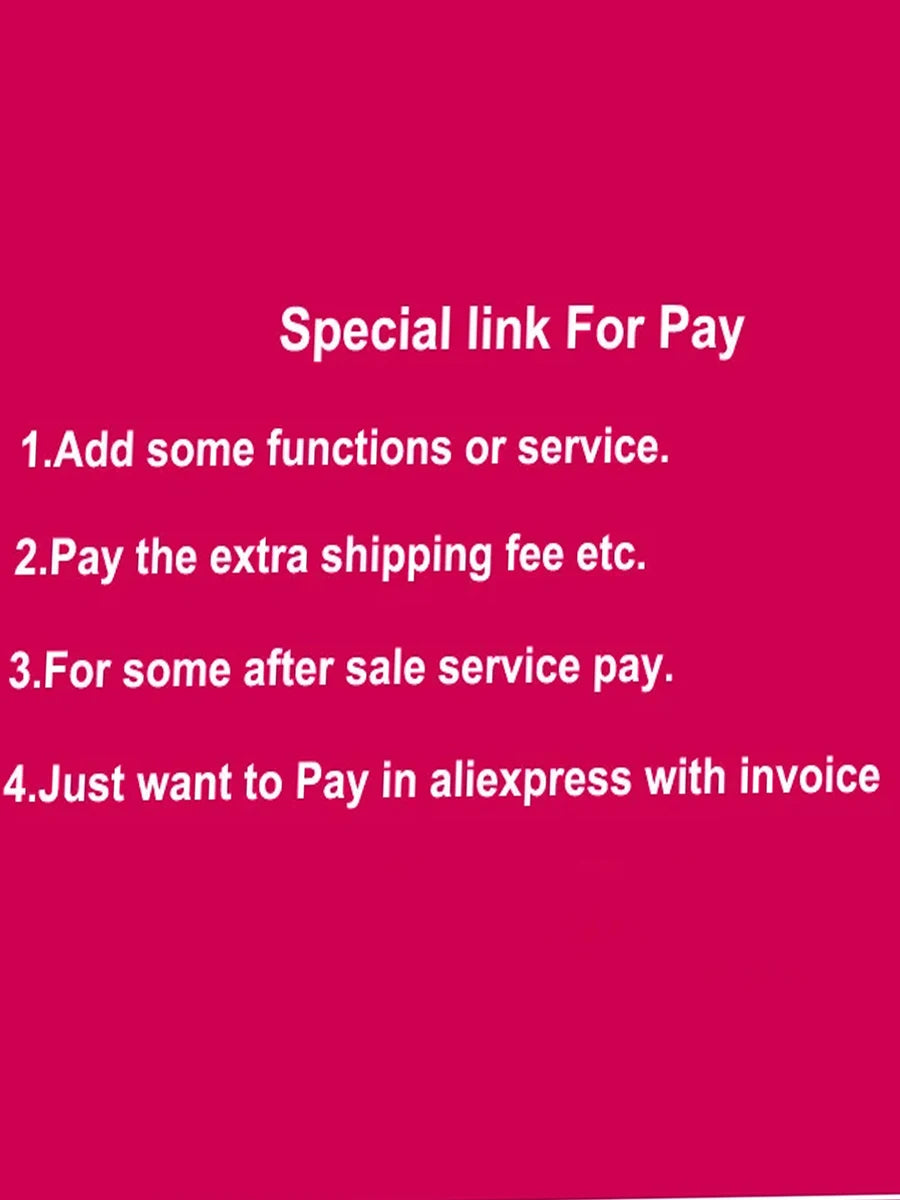 Special Link for Our Customers to pay the extra fee