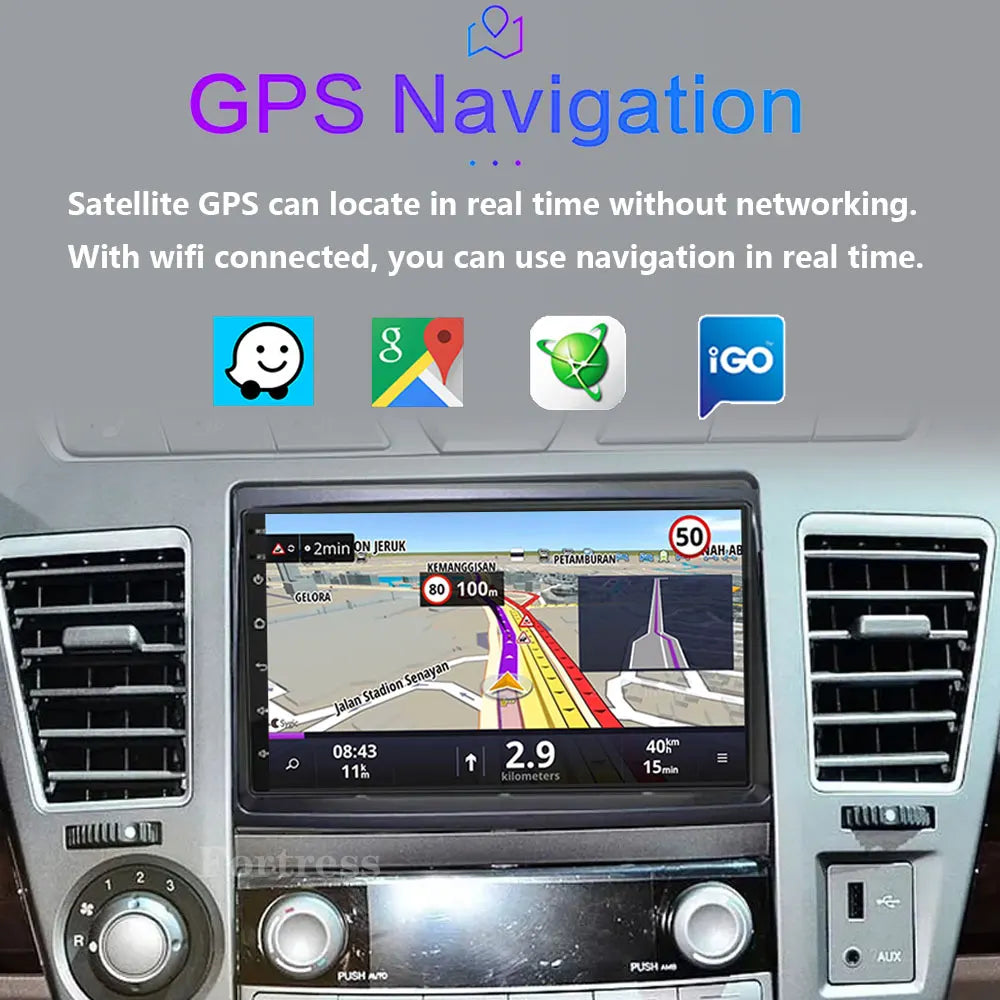 Car Radio Carplay For Ssangyong Rodius Turismo Stavic 2013+ Navigation GPS Android Auto St
