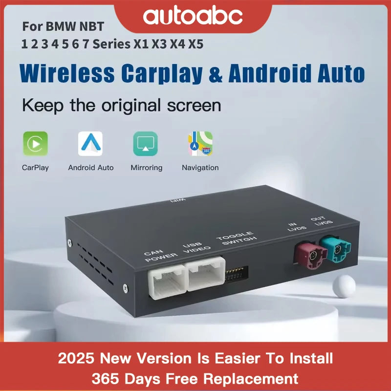 Wireless CarPlay Android For BMW NBT CIC System 1 2 3 4 5 Series X1 X3 X4 X5 F20 F21 F30 F | AUTOKITSHOP