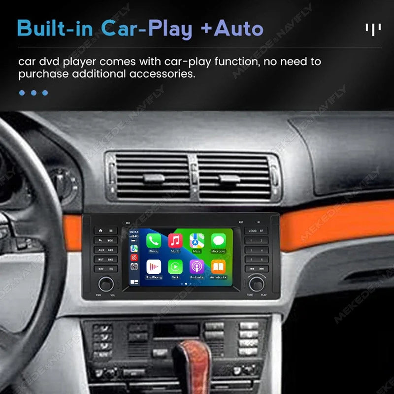 7inch IPS Screen Android 2 Din Car Radio for BMW 5 E39 1995 - 2003 E53 X5 M5 Carplay Auto  | AUTOKITSHOP
