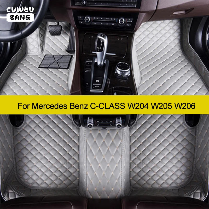 CUWEUSANG Custom Car Floor Mats For Mercedes Benz C-CLASS W204 W205 W206 C180-C450 Auto Ca | AUTOKITSHOP