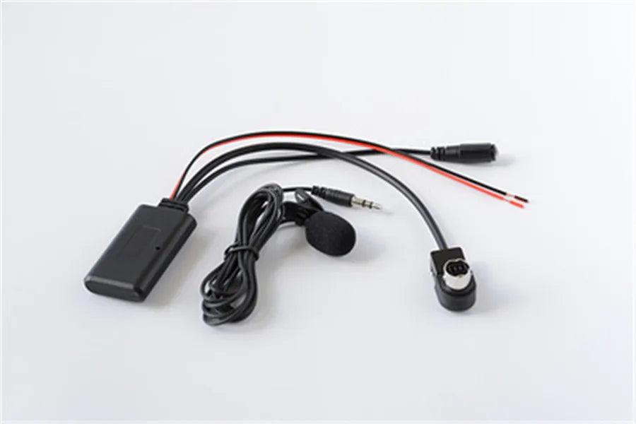 Bluetooth AUX Cable Adapter Wireless Microphone Handsfree Adapter for Alpine KCE-237B CDE-