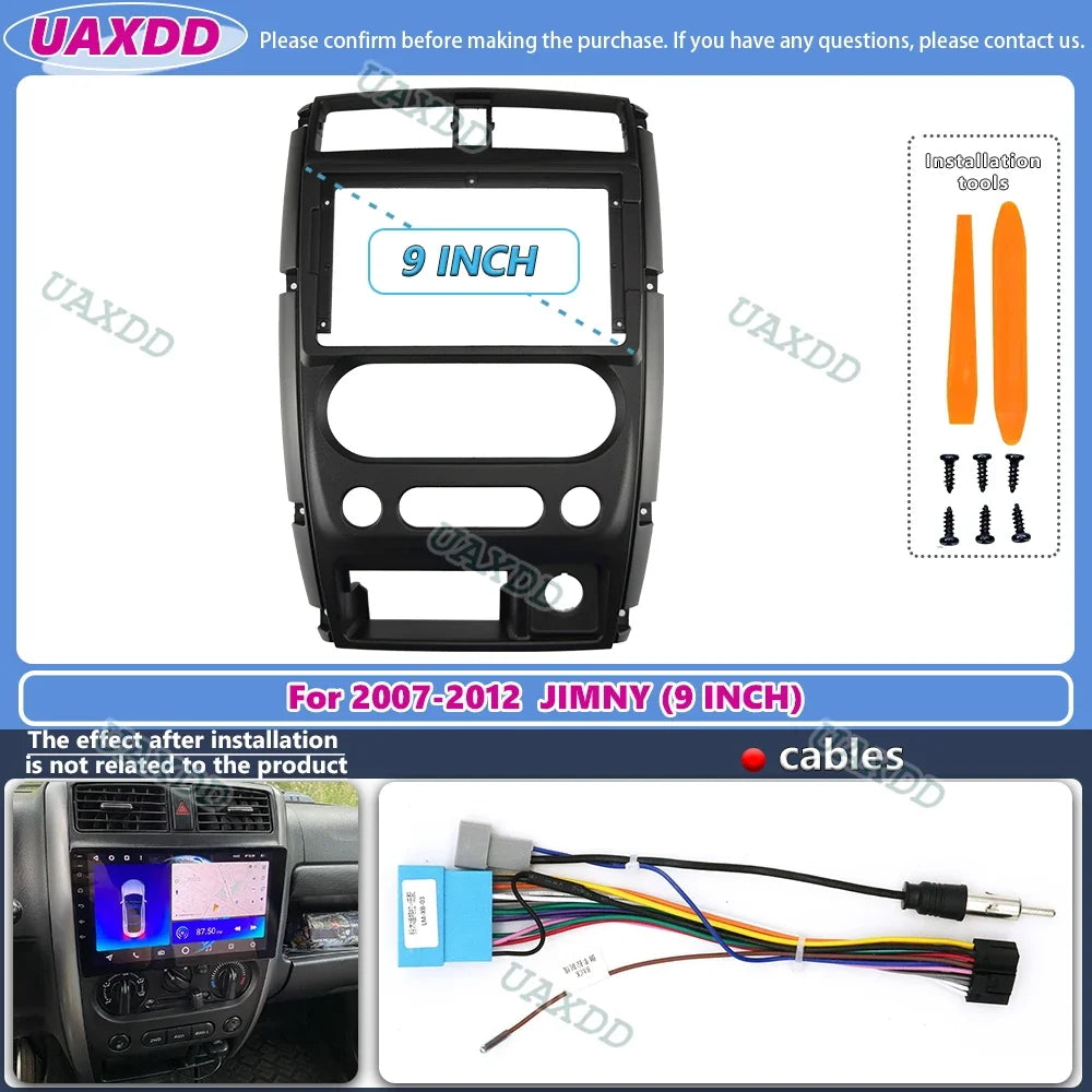 For 2007-2012 Suzuki jimny 9inch radio android stereo frame panel fascia dashboard audio p