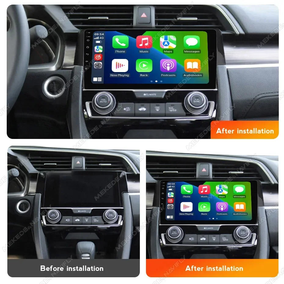 Android 2din Radio Stereo for Honda Civic 10 FC FK 2015 -2020 Carplay Auto Multimedia Vide | AUTOKITSHOP