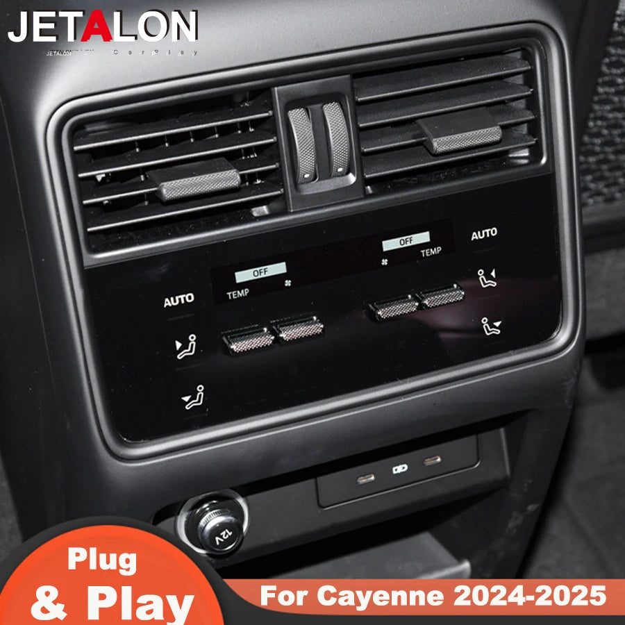 Plug And Play Suitable For Cayenne 2024-2025 Upgraded Car Rear Air Conditioning Control Pa