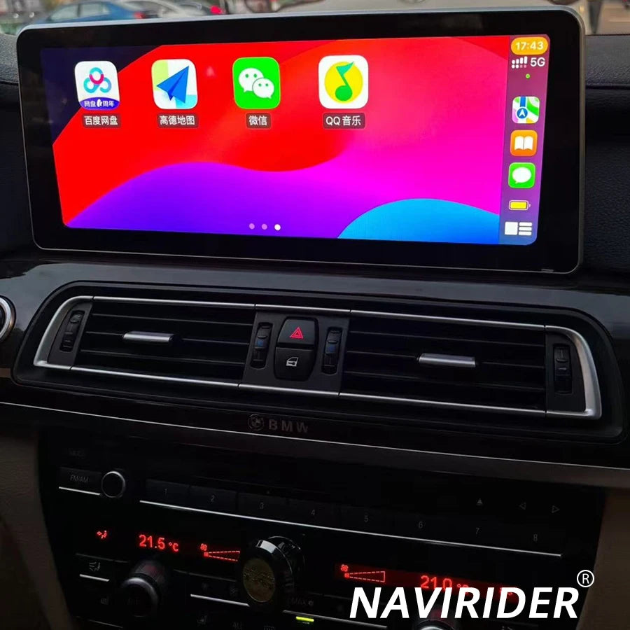 Qualcomm 668S Processor DSP Qled Screen For BMW 7 Series F01 F02 G11 2011-2017 Android 14C