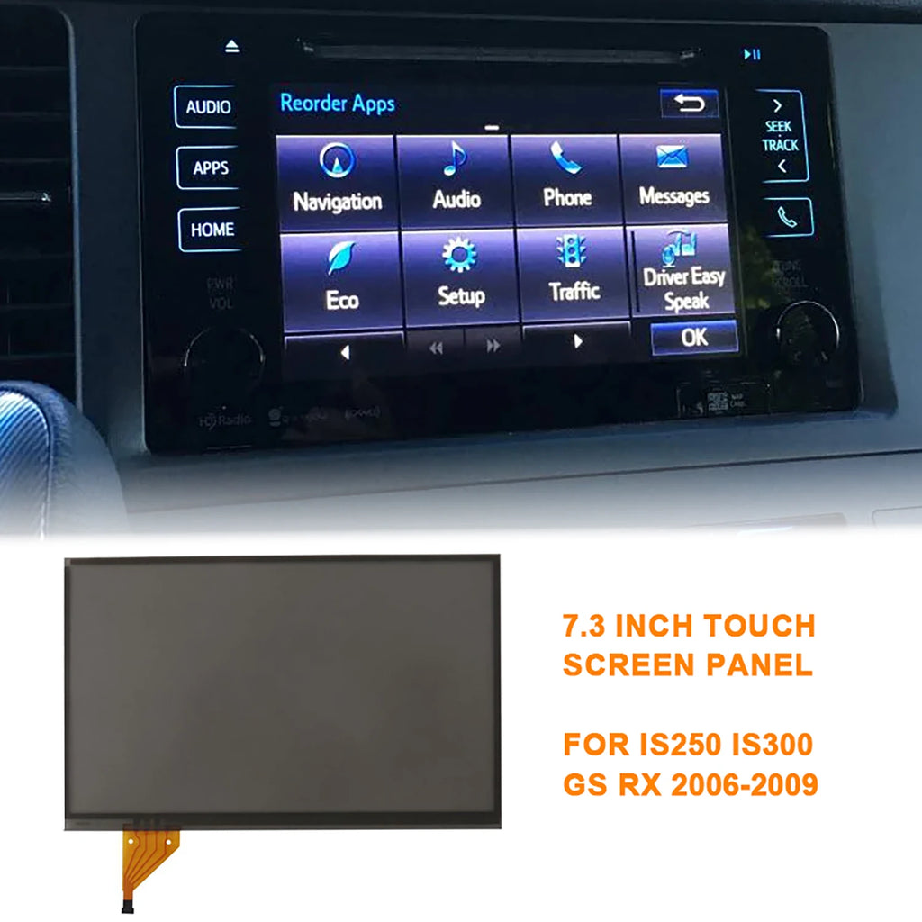 7.3 Inch 4pin Resistive LCD Display Screen Touch Screen LTA070B511F LTA070B510F For Lexus