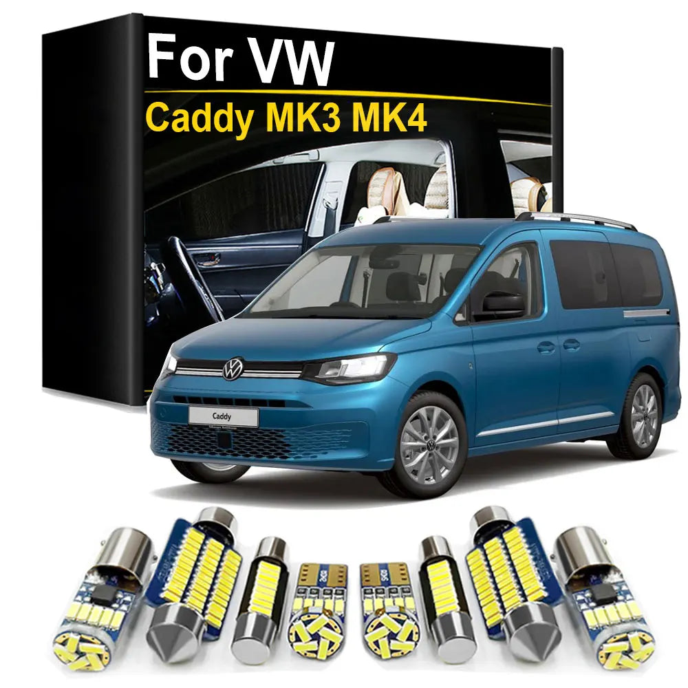 LED Interior Light Kit for Volkswagen VW Caddy 3 4 MK3 MK4 - Canbus Error-Free Bulbs | AUTOKITSHOP