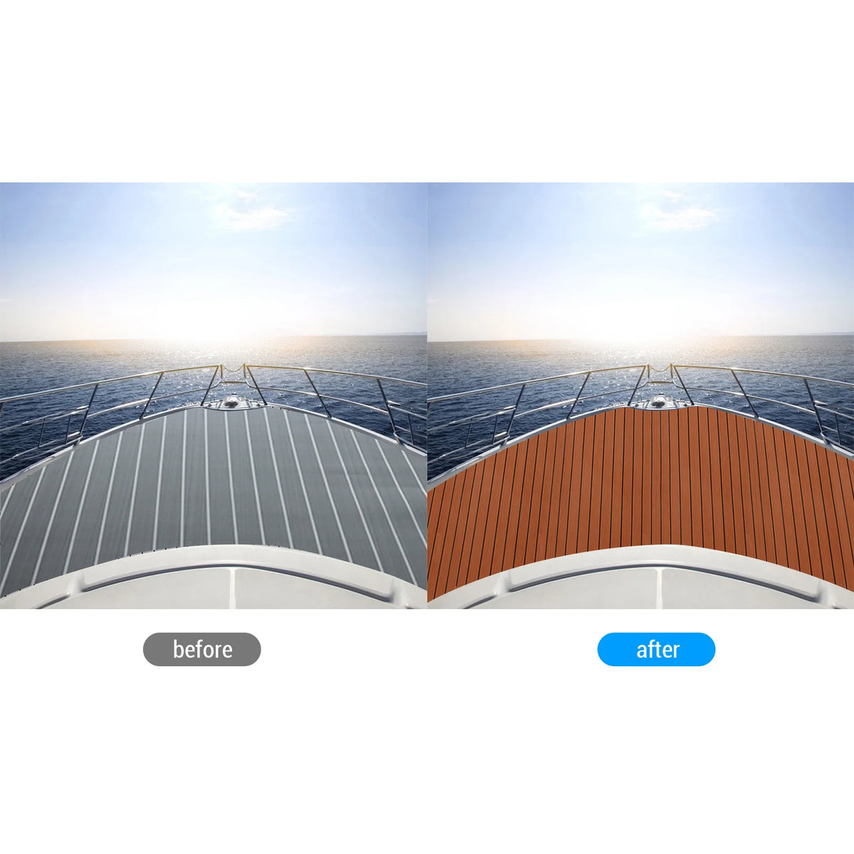 3 Colors Boat EVA Foam Teak Floor Mat Anti-Slip Self-Adhesive Pad Cuttable Waterproof Marine Car - Automotive LED Light