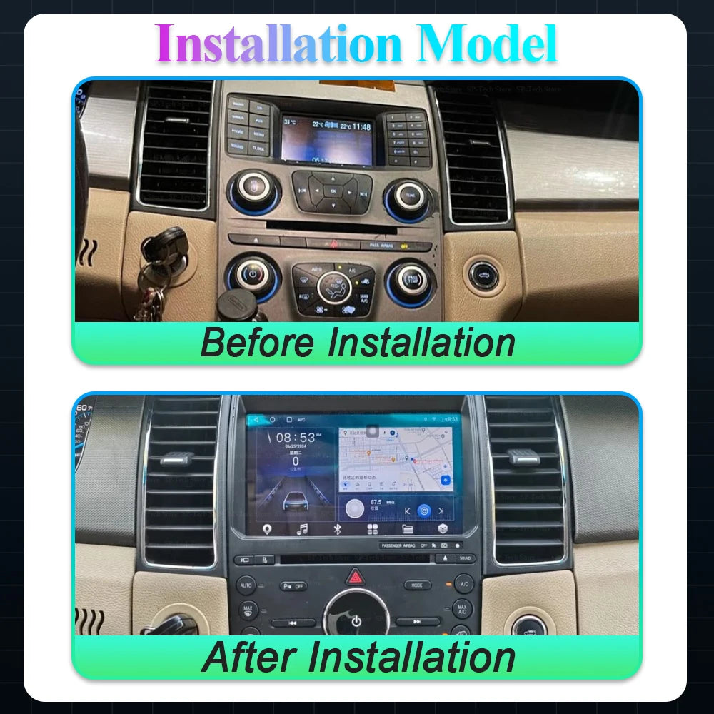 Android 16 For Ford Taurus 2011-2016 Car Radio Auto Stereo Head Unit Multimedia Video Play | AUTOKITSHOP