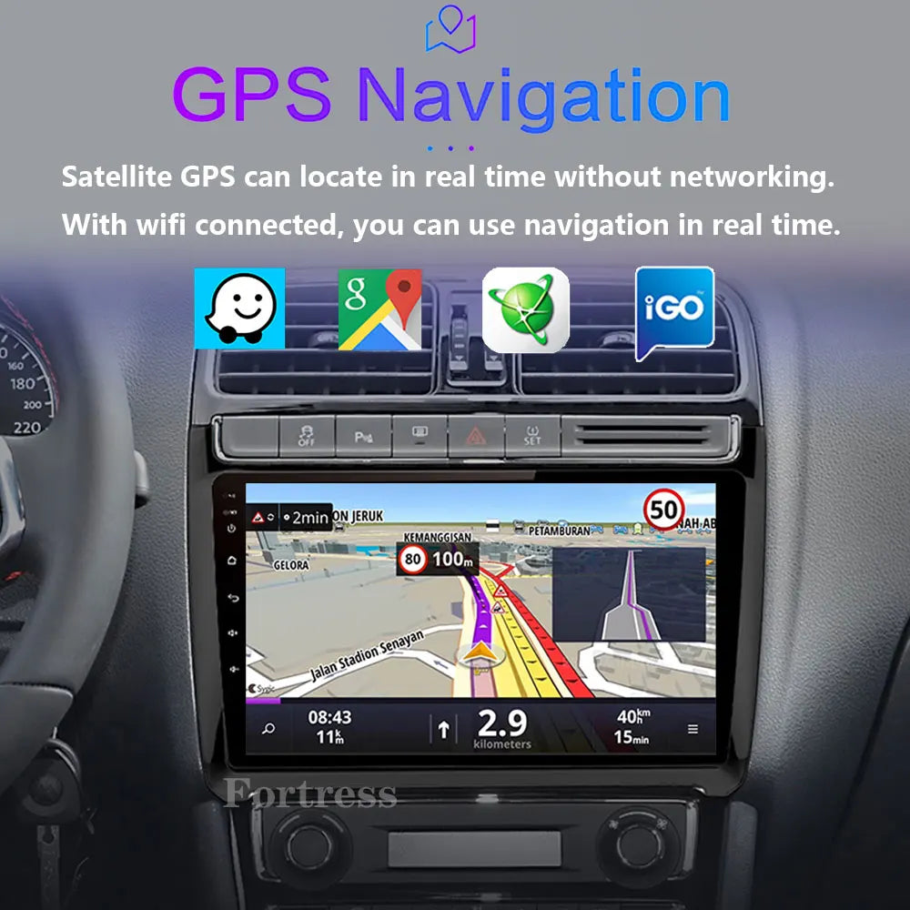 Android 16 Carplay Auto Car Radio For VW Volkswagen POLO 5 2008 - 2020 Vento Multimedia St