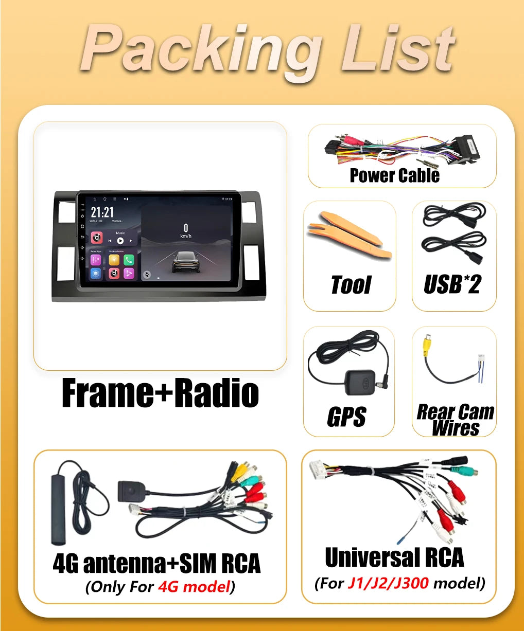 Android 16 Auto Car Radio For Toyota Previa 3 XR50 Estima 2006 2007 2008 2009 2010 -2019 C | AUTOKITSHOP