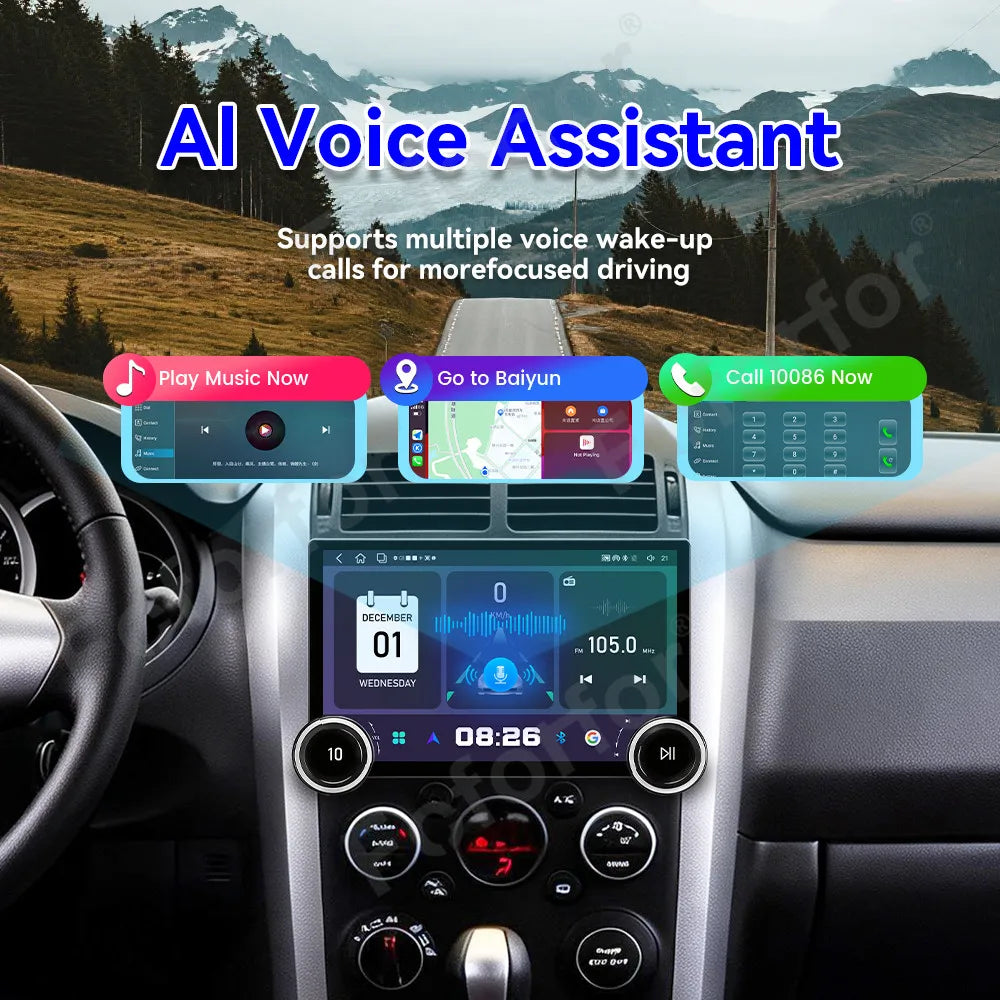 Ultra Large Full HD Touch Display 11.5 Inch Android 15 Upgraded Car GPS Media Stereo Head