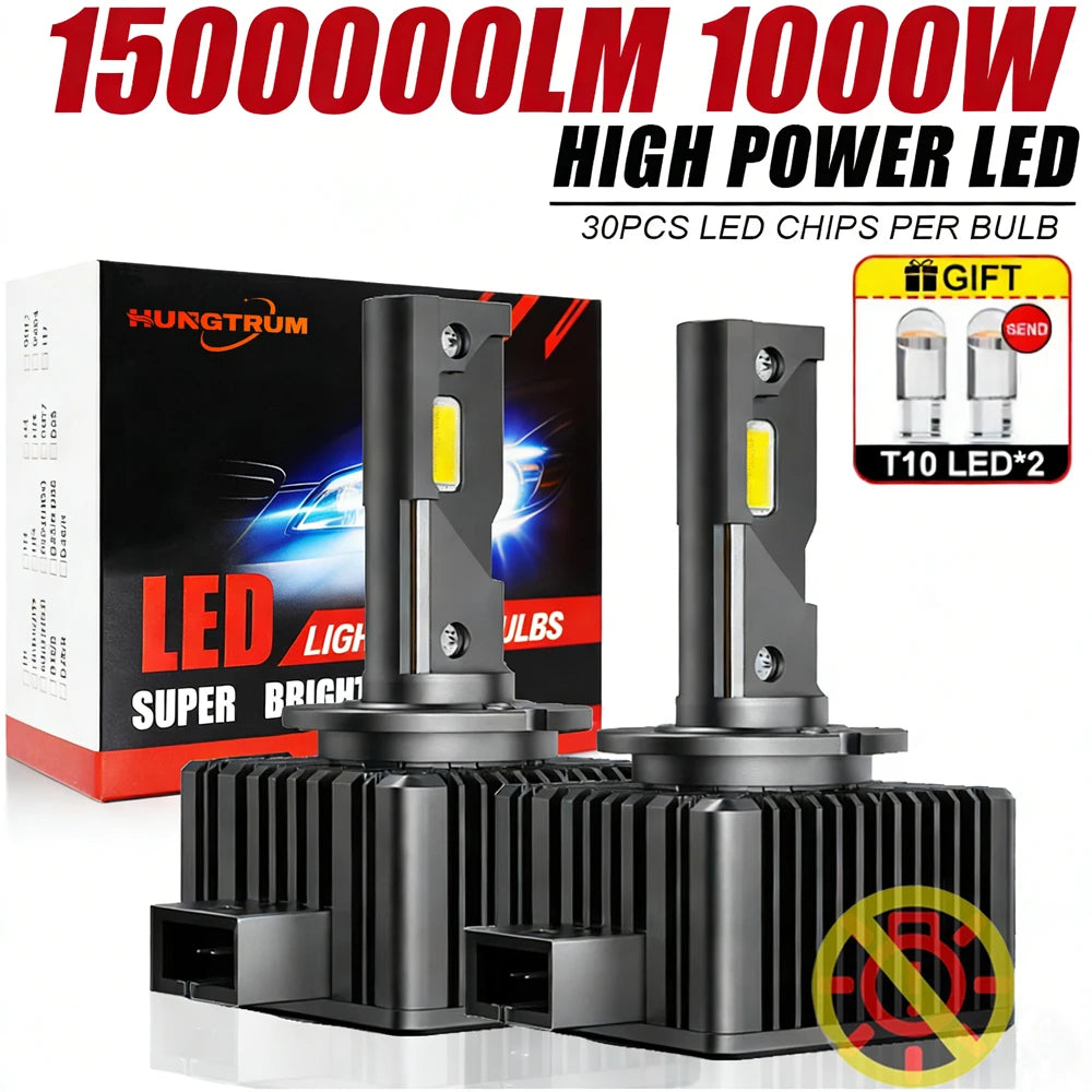 D1S D3S LED Canbus Headlight Bulb D4S D2S D8S D1R D2R D3R Xenon High Power Turbo Led Light