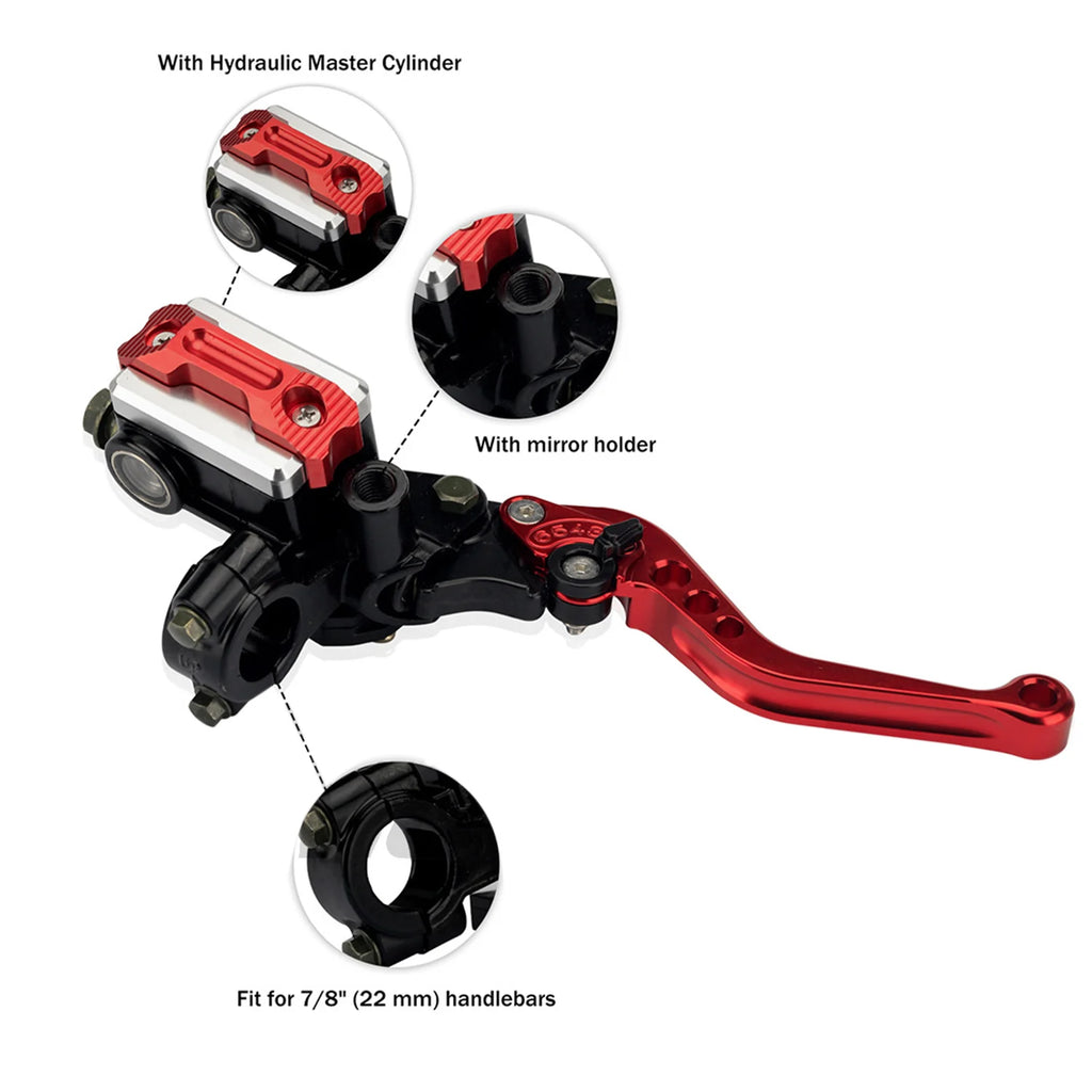 1Pair Motorcycle Pump Brake Handle Brake And Clutch Master Cylinder Lever Torque For Motor